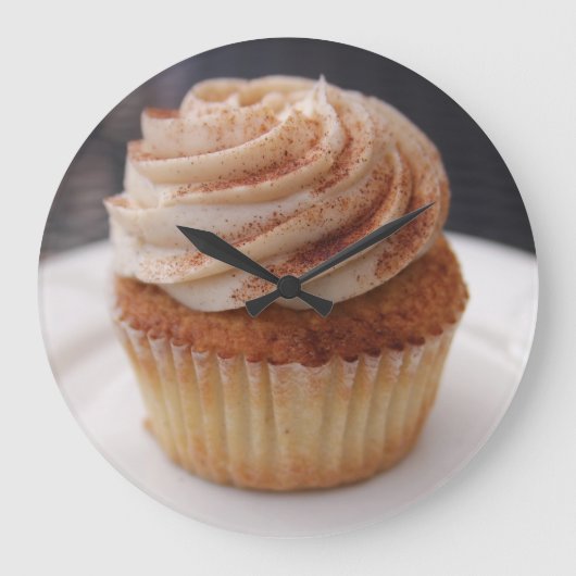 Cupcake Dessert Clock Grote Klok (Voorkant)