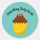 Cupcake Dessert Label Sticker (Voorkant)