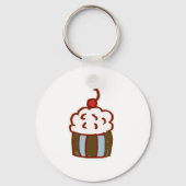 Cupcake Dessert Sleutelhanger (Voorkant)