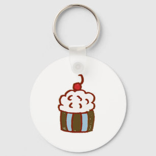 Cupcake Dessert Sleutelhanger