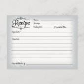 Cupcake Dessert Waterverf Recipe Vrijgezellenfeest Briefkaart (Achterkant)