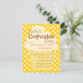 Cupcake die mooi omhoog gaat kaart (Staand voorkant)