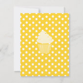 Cupcake die mooi omhoog gaat kaart (Achterkant)
