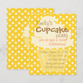 Cupcake die mooi omhoog gaat kaart (Voorkant / Achterkant)
