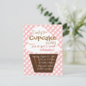 Cupcake die mooi omhoog gaat kaart (Staand voorkant)