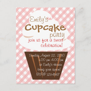 Cupcake die mooi omhoog gaat kaart