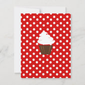 Cupcake die mooi omhoog gaat kaart (Achterkant)