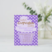 Cupcake die mooi omhoog gaat kaart (Staand voorkant)