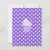 Cupcake die mooi omhoog gaat kaart (Achterkant)