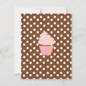 Cupcake die mooi omhoog gaat kaart (Achterkant)