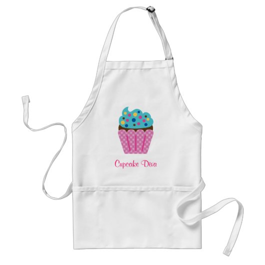 Cupcake Diva Apron Standaard Schort (Voorkant)