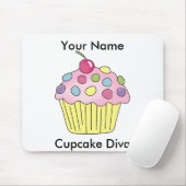 Cupcake Diva Mousepad Muismat (Met muis)