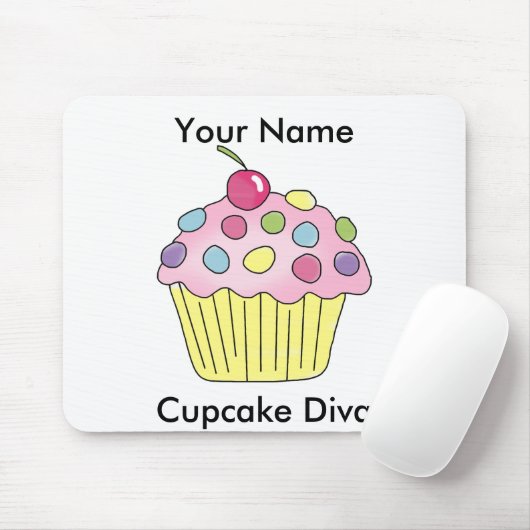 Cupcake Diva Mousepad Muismat (Met muis)