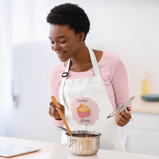 Cupcake Diva Pink Custom Apron Standaard Schort