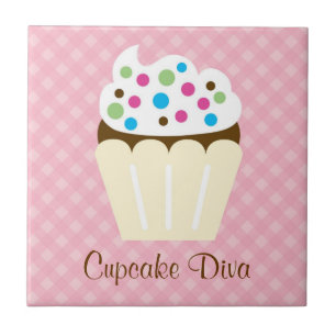 Cupcake Diva Tile Tegeltje