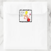 Cupcake DIVA Vierkante Sticker (Tas)