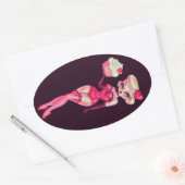 Cupcake Doll Ovale Sticker (Envelop)