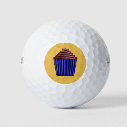 Cupcake door Kenneth Yoncich Golfballen (Voorkant)