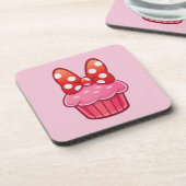 Cupcake Drank Ondersetlap Bier Onderzetter (Linkerzijde)