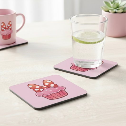 Cupcake Drank Ondersetlap Bier Onderzetter