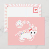 Cupcake Dream Unicorn Briefkaart (Voorkant / Achterkant)