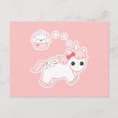 Cupcake Dream Unicorn Briefkaart (Voorkant)
