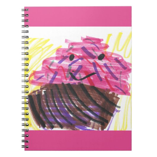 Cupcake Dromen Schattige Kinderkunst Notitieboek (Voorkant)