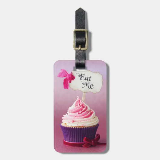Cupcake - Eat me Bagagelabel (Voorkant verticaal)