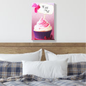 Cupcake - Eat me Canvas Afdruk (Insitu (Slaapkamer))