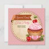 Cupcake Elke gebeurtenis Magnetische Uitnodiging (Voorkant)