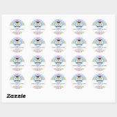Cupcake en Cake Poppen Bakkerij Box Seal Ronde Sticker (Vel)
