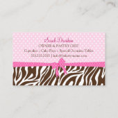 Cupcake en Cake Poppen Bakkerij Visitekaartje (Achterkant)