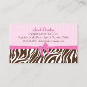 Cupcake en Cake Poppen Bakkerij Visitekaartje (Achterkant)