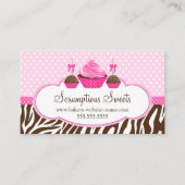 Cupcake en Cake Poppen Bakkerij Visitekaartje (Voorkant)