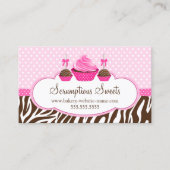 Cupcake en Cake Poppen Bakkerij Visitekaartje (Voorkant)