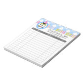 Cupcake- en Cake-Poppen ontvangstbewijzen Notitieblok (Linkerzijde)