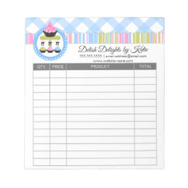 Cupcake- en Cake-Poppen ontvangstbewijzen Notitieblok