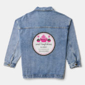 Cupcake en Cake Poppen Promotie Denim Jacket (Achterkant)
