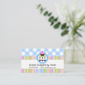 Cupcake en Cake Pops Bakkerij Visitekaartje (Staand voorkant)