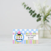 Cupcake en Cake Pops Bakkerij Visitekaartje (Staand voorkant)