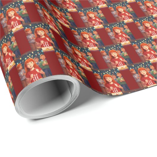 Cupcake en confetti cadeaupapier (Rol Hoek)