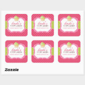 Cupcake en Dessert - Verpakking Stickers (Vel)