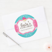 Cupcake en Dessert - Verpakking Stickers (Envelop)