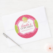 Cupcake en Dessert - Verpakking Stickers (Envelop)