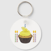 Cupcake en kaarsen Sleutelhanger (Voorkant)