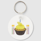 Cupcake en kaarsen Sleutelhanger (Achterkant)