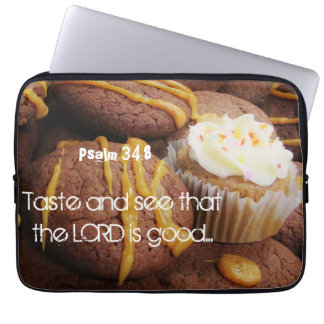 Cupcake en koekjes laptop sleeve