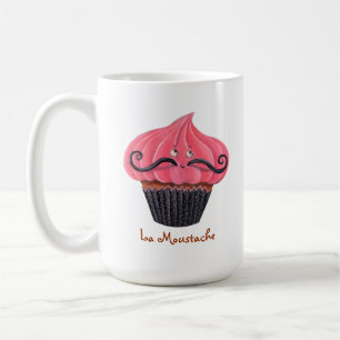Cupcake en La Mustache Koffiemok