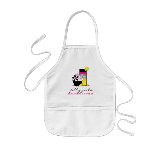Cupcake en Lemonade Custom Bakery Apron Kinder Schort (Voorkant)