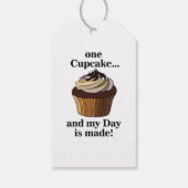 Cupcake en mijn dag is Cupcake Cadeaulabel (Achterkant)